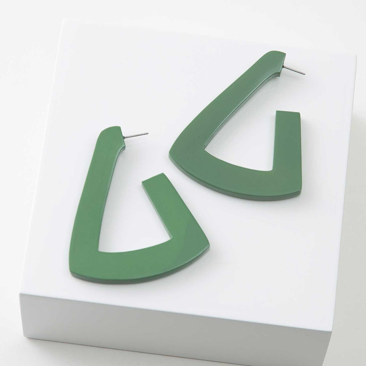 Sage Triangle Hoops