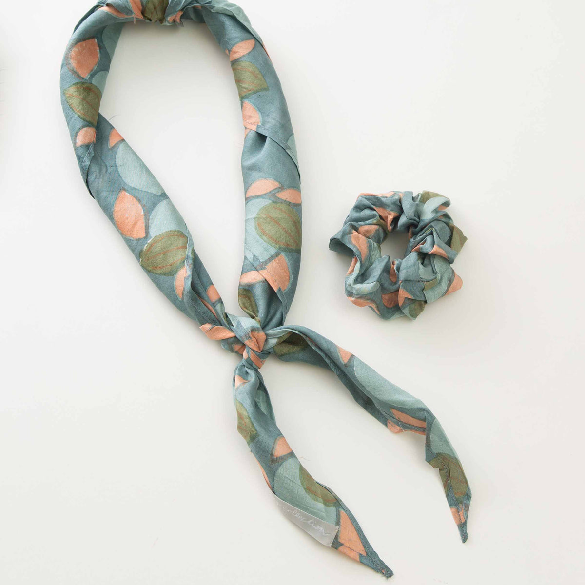 Silk Scrunchie and Scarf Set