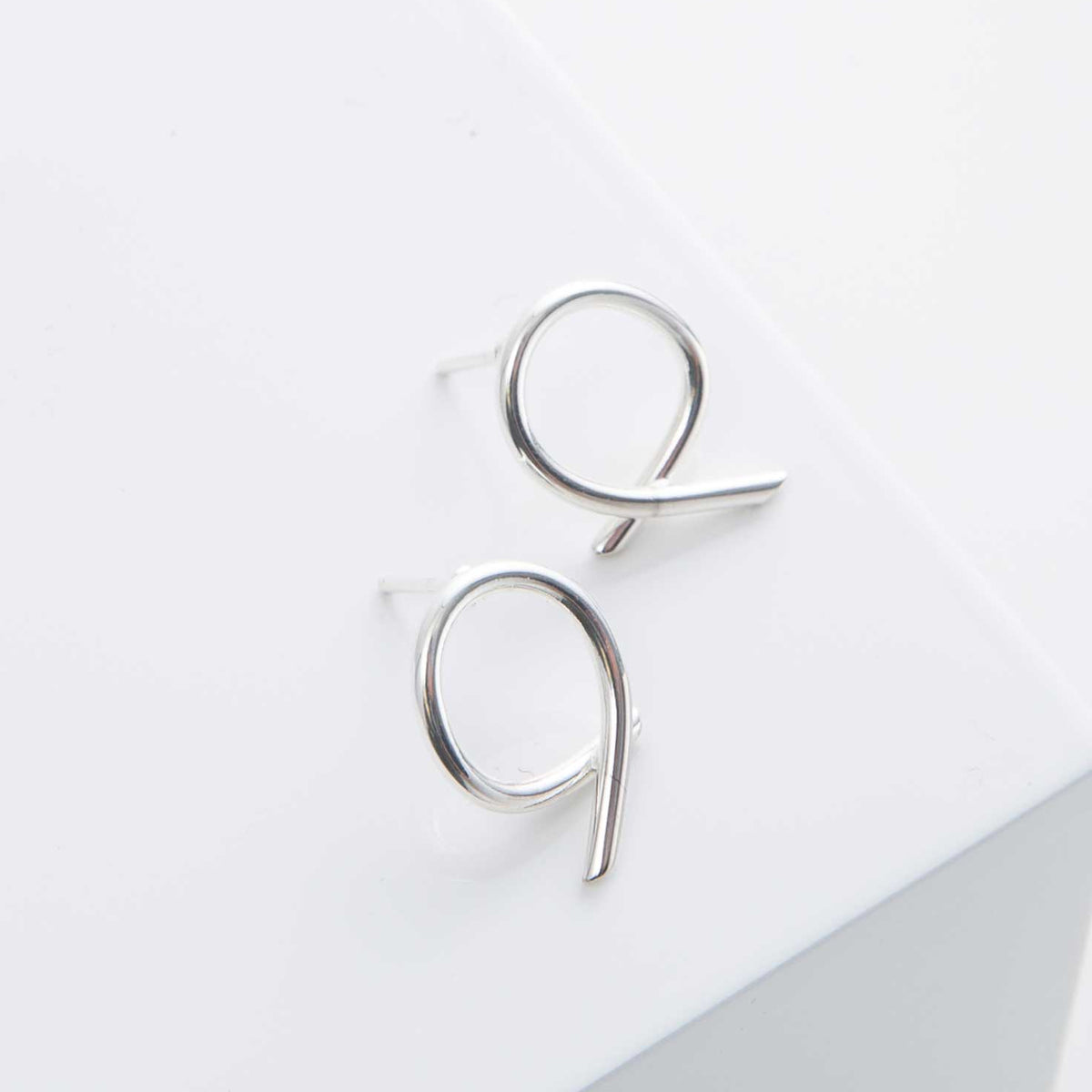 Silver Stitch Earrings