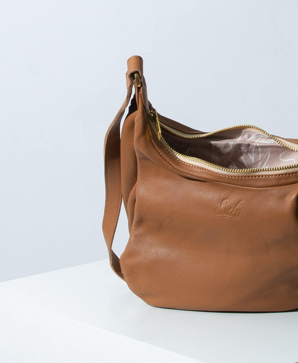Slouchy Crescent Bag, Caramel – Noonday Collection