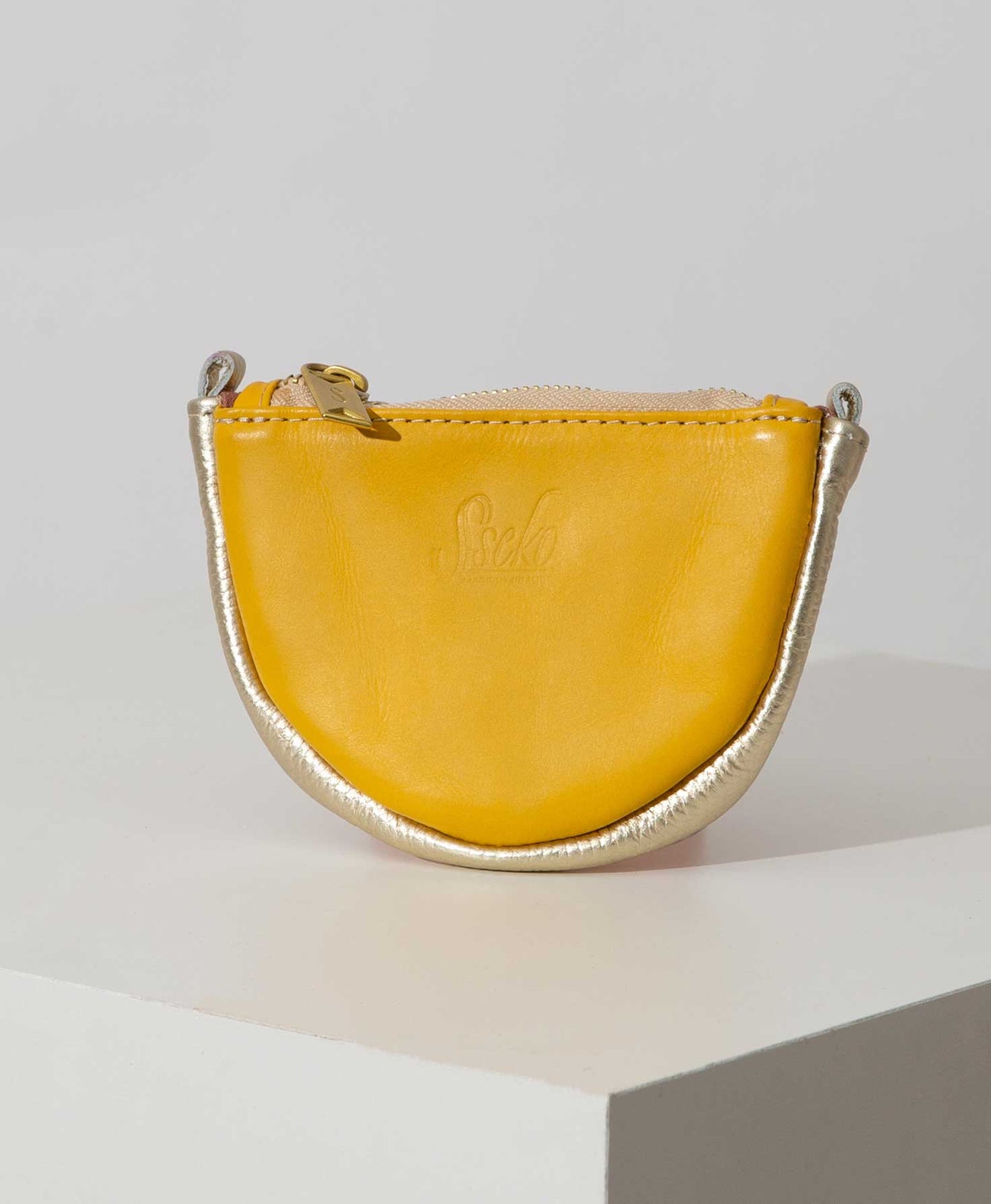 Small Crescent Pouch, Yellow
