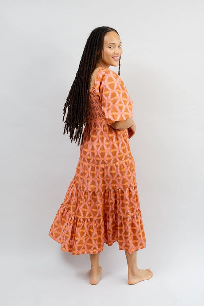 Smocked Maxi Dress, Munni Sunset