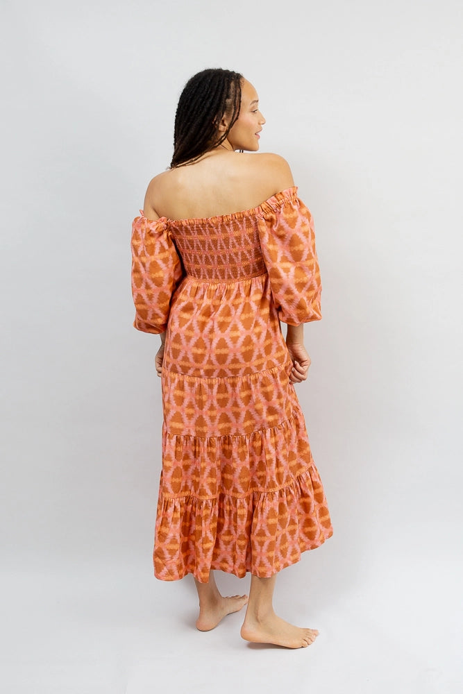 Smocked Maxi Dress, Munni Sunset