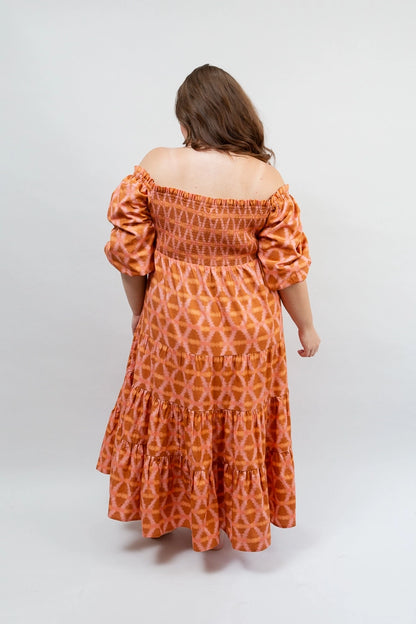 Smocked Maxi Dress, Munni Sunset